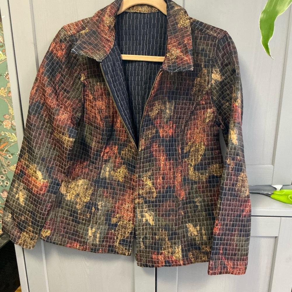 Multicolor Women's Jacket Reversible